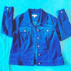 Dark teal corduroy jacket